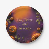 Halloween Pumpkins Pappteller (Vorderseite)