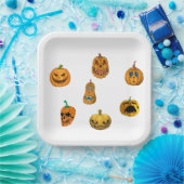 Halloween Pumpkins. Pappteller (Party)