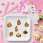 Halloween Pumpkins. Pappteller (Party)