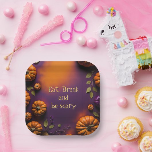 Halloween Pumpkins Pappteller (Party)