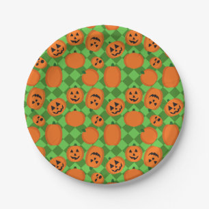 Halloween Pumpkins Pappteller