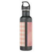 Halloween, Pumpkins Party, Black Pink Edelstahlflasche (Rückseite)