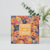 Halloween Pumpkins Party | Einladung (Stehend Vorderseite)