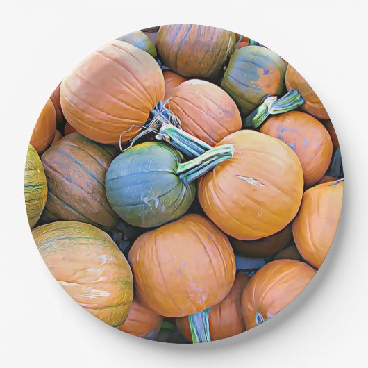 Halloween Pumpkins Party Paper Teller (Vorderseite)