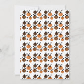 Halloween Pumpkins Pattern Geburtstagsfeier Einladung (Rückseite)