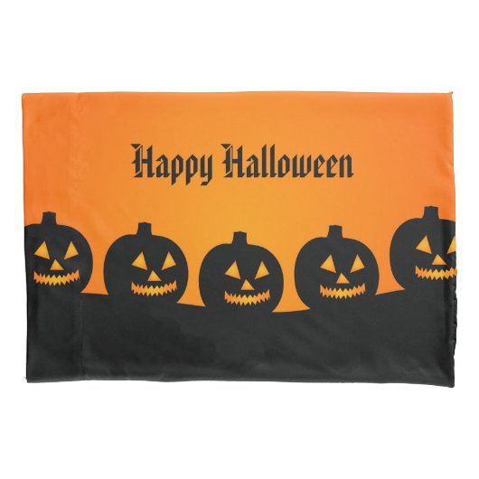 Halloween Pumpkins Pillowcase Kissenbezug (Vorderseite)