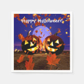 Halloween Pumpkins Playing Serviette (Vorderseite)