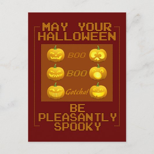 Halloween Pumpkins Postkarte (Vorderseite)