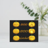 Halloween Pumpkins Postkarte (Stehend Vorderseite)