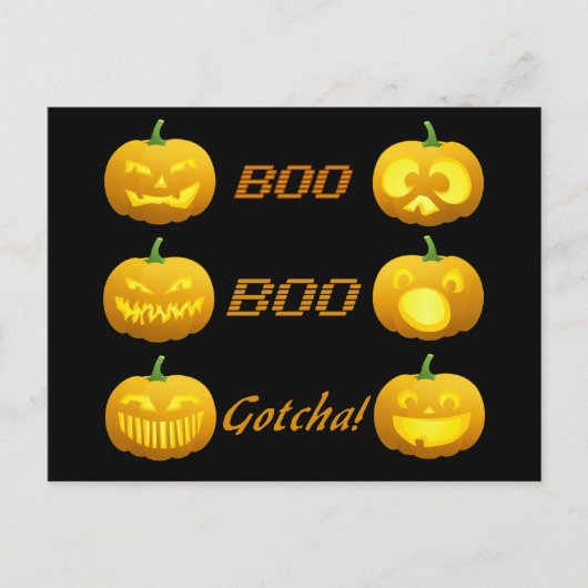 Halloween Pumpkins Postkarte (Vorderseite)