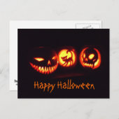 Halloween Pumpkins Postkarte (Vorne/Hinten)