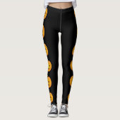 Halloween Pumpkins Row Leggings (Vorderseite)
