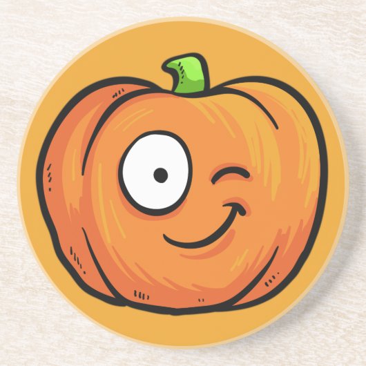 Halloween Pumpkins Sandstone Untersetzer 2 a (Vorne)
