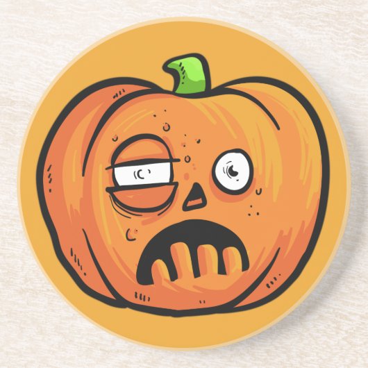 Halloween Pumpkins Sandstone Untersetzer 3 a (Vorne)