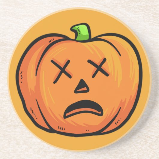Halloween Pumpkins Sandstone Untersetzer 3 b (Vorne)