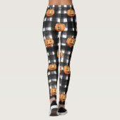 Halloween Pumpkins: Schachbrettmuster. Leggings (Rückseite)
