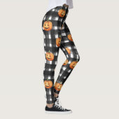 Halloween Pumpkins: Schachbrettmuster. Leggings (Rechts)
