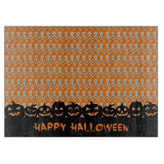 Halloween Pumpkins Schneidebrett (Vorderseite)