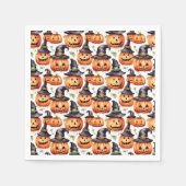 Halloween Pumpkins Serviette (Vorderseite)