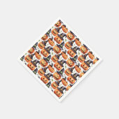 Halloween Pumpkins Serviette (Ecke)