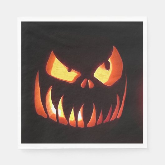 Halloween Pumpkins Serviette (Vorderseite)
