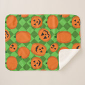Halloween Pumpkins Sherpadecke (Vorderseite (Horizontal))