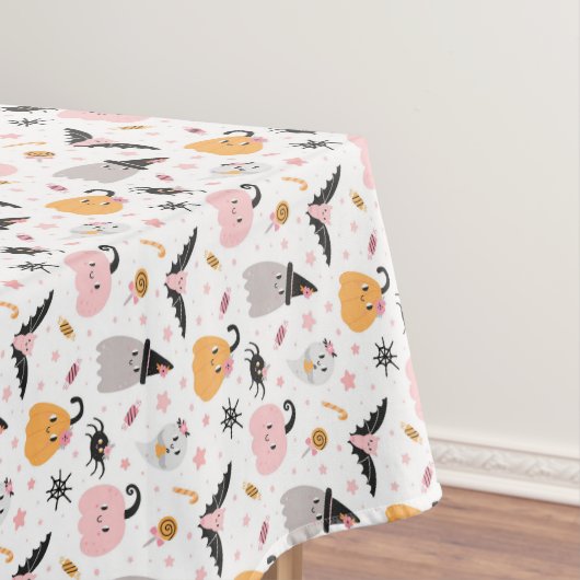 Halloween Pumpkins, Spinnen, Geist, Fledermäuse un Tischdecke (Beispiel)