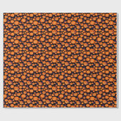 Halloween Pumpkins: Spooky Seamless Pattern. Geschenkpapier (Flach)