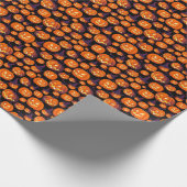 Halloween Pumpkins: Spooky Seamless Pattern. Geschenkpapier (Ecke)