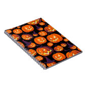 Halloween Pumpkins: Spooky Seamless Pattern. Notizblock (Rechte Seite)
