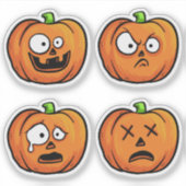 Halloween Pumpkins Sticker (Vorderseite)
