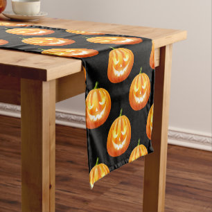 Halloween Pumpkins Table Runner Kurzer Tischläufer