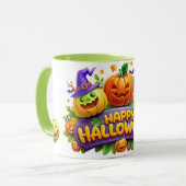 Halloween Pumpkins Tasse (Vorderseite Links)