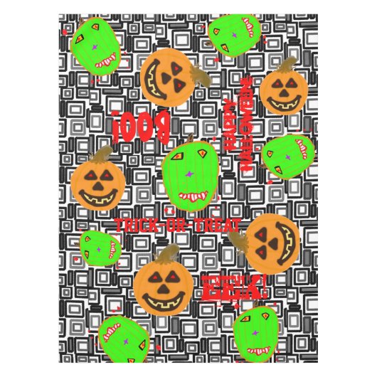 Halloween Pumpkins Tischdecke (Vorderseite)
