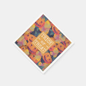 Halloween Pumpkins Trick oder Treat | Serviette (Ecke)