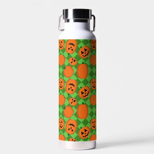 Halloween Pumpkins Trinkflasche (Vorne)