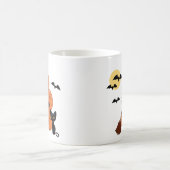 Halloween Pumpkins und Black Cat Kaffeetasse (Mittel)