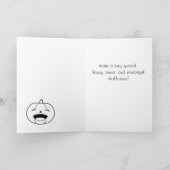 Halloween Pumpkins und Black Cat Karte (Innenseite)