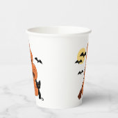 Halloween Pumpkins und Black Cat Pappbecher (Links)