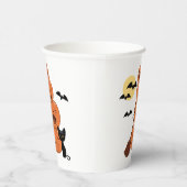 Halloween Pumpkins und Black Cat Pappbecher (Rechts)