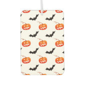 Halloween Pumpkins und Fledermäuse, Trick oder Tre Autolufterfrischer (Vorderseite)