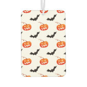 Halloween Pumpkins und Fledermäuse, Trick oder Tre Autolufterfrischer (Rückseite)