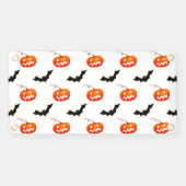 Halloween Pumpkins und Fledermäuse, Trick oder Tre Banner (Horizontal)