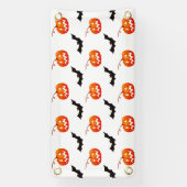 Halloween Pumpkins und Fledermäuse, Trick oder Tre Banner (Vertikal)