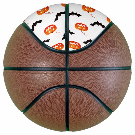 Halloween Pumpkins und Fledermäuse, Trick oder Tre Basketball (Rechts)