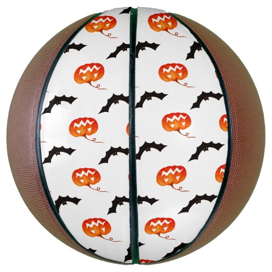 Halloween Pumpkins und Fledermäuse, Trick oder Tre Basketball (Vertikal)