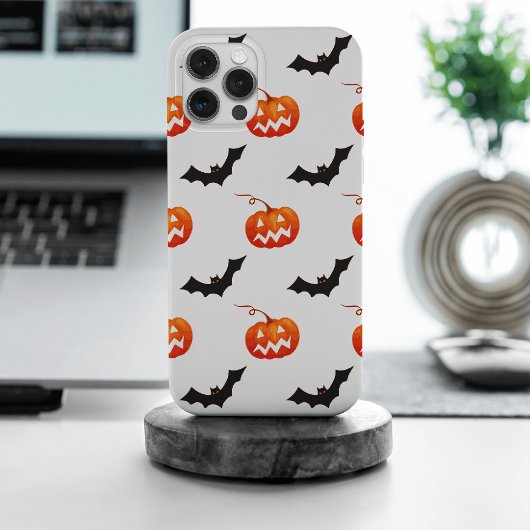 Halloween Pumpkins und Fledermäuse, Trick oder Tre Case-Mate iPhone Hülle
