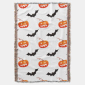 Halloween Pumpkins und Fledermäuse, Trick oder Tre Decke (Vorderseite Vertikal)