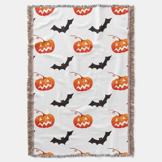 Halloween Pumpkins und Fledermäuse, Trick oder Tre Decke (Vorderseite Vertikal)