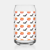 Halloween Pumpkins und Fledermäuse, Trick oder Tre Dosenglas (Vorderseite)